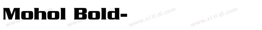 Mohol Bold字体转换